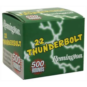Remington REM AMMO .22 LR THUNDERBOLT 40GR. LRN 5000RDS CASE LOTS