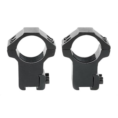 NCSTAR 2 Piece 3/8" Dovetail Rings Supports 1" Scope Tubes , Black - RB27