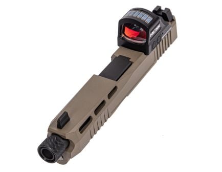 PSA Dagger Complete SW4 RMR Slide With Threaded Barrel & Holosun HS407C X2 Reflex Sight, Flat Dark Earth