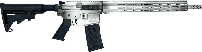 GLFA AR15 BATTLEWORN 223 WYLDE – 16″ S/S BBL ALUMINUM FINISH