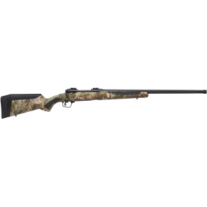 Savage Arms 110 Predator Bolt Action Rifle 6.5 Creedmoor 24" Fluted Black Threaded Barrel Black Frame Realtree Max-1 Field Stock
