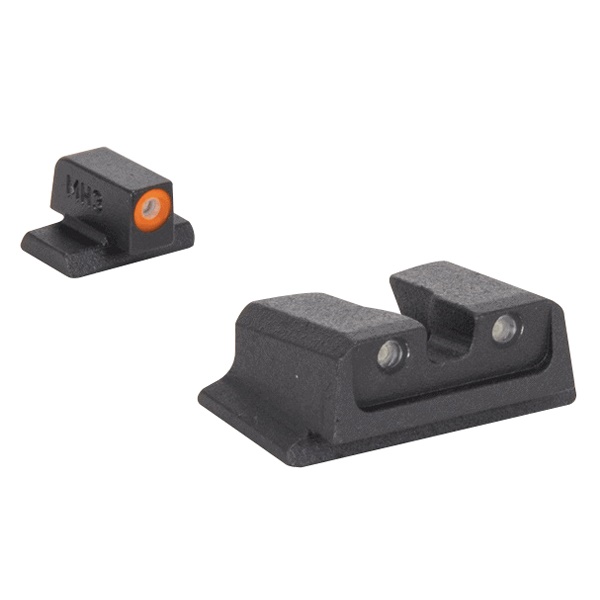 Mepro Hyper-Bright Night Sight Front/Rear, Yellow/Green - 417663121
