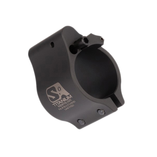 Superlative Arms Clamp-On Direct Impingement Adjustable Gas Block 0.875" x 1", Black