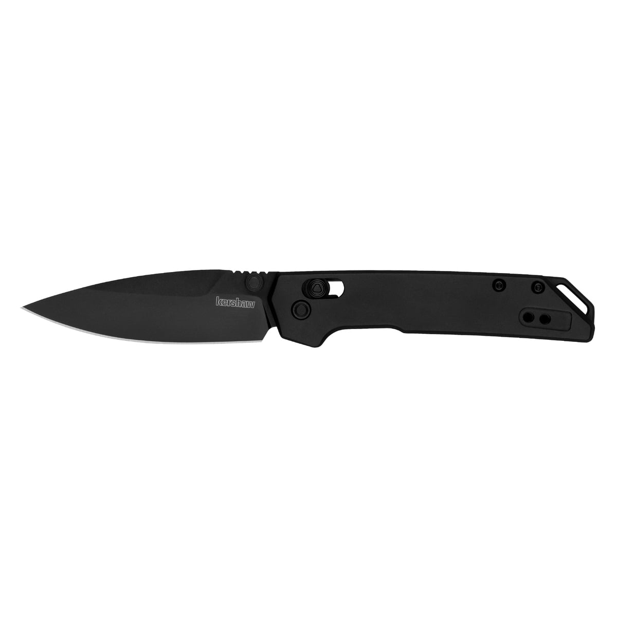 Kershaw Mini Iridium Folding Knife Spear Point, Black