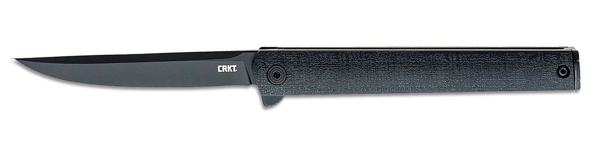 CRKT CEO Flipper Folding Blackout Knife w/ Liner Lock - 7097K