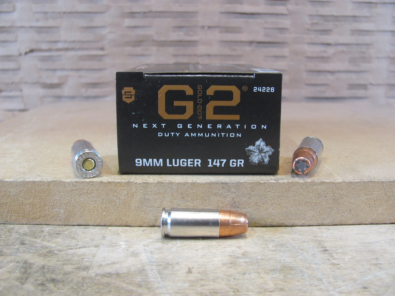 20 Round Box – 9mm Luger 147 Grain Elastomer Filled Nose Speer Gold Dot G2 Ammo – 24226