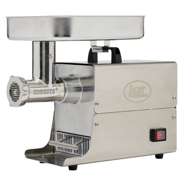 LEM #5 BigBite Stainless Steel Meat Grinder, #5