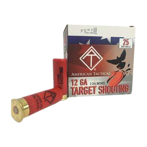American Tactical 12 Gauge Game Load 2.75\" 1oz #7.5 Lead Shot 25 Rounds Plastic Case