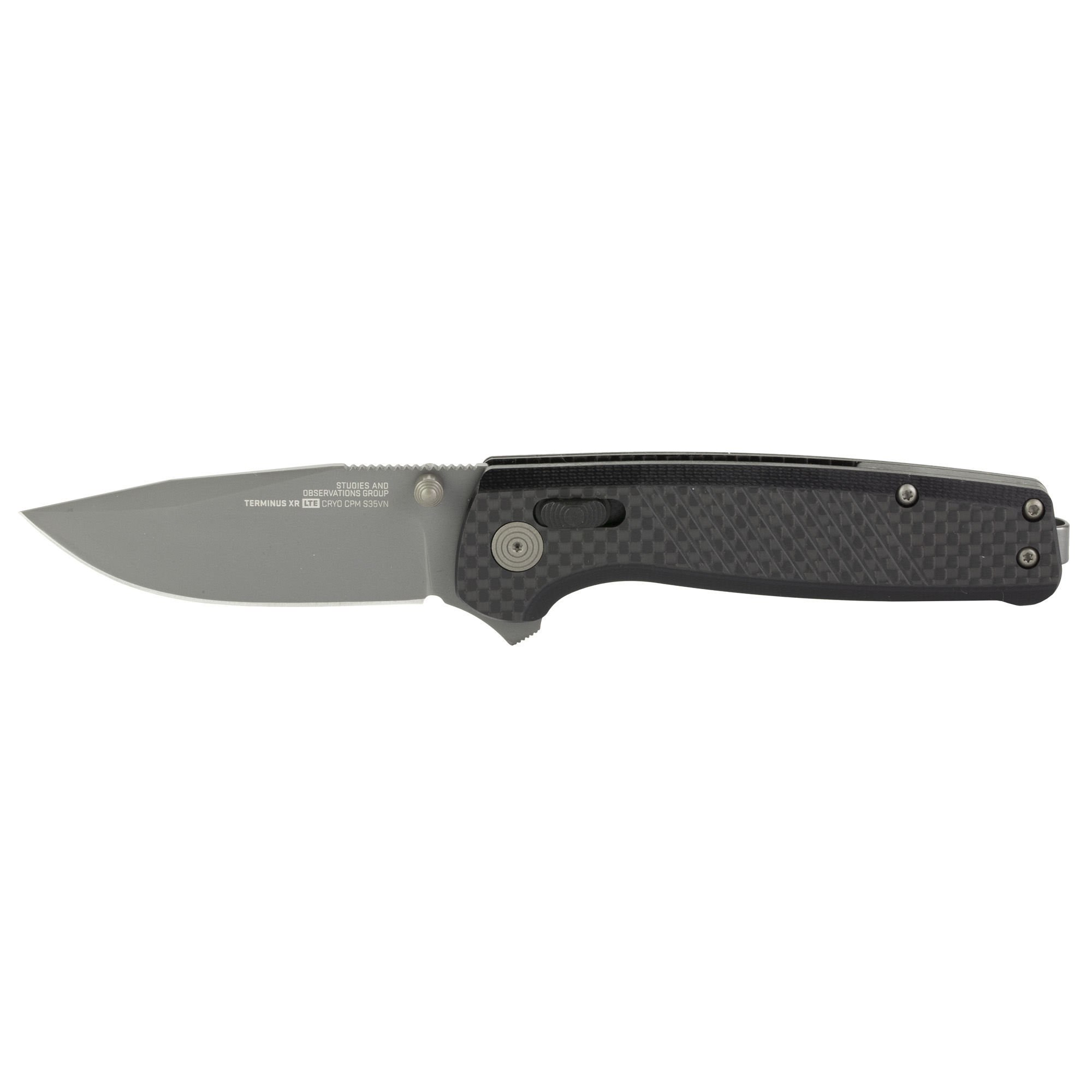 SOG Knives Terminus XR LTE 2.95" Clip Point Folding Knife, Graphite - SOGTM1032BX