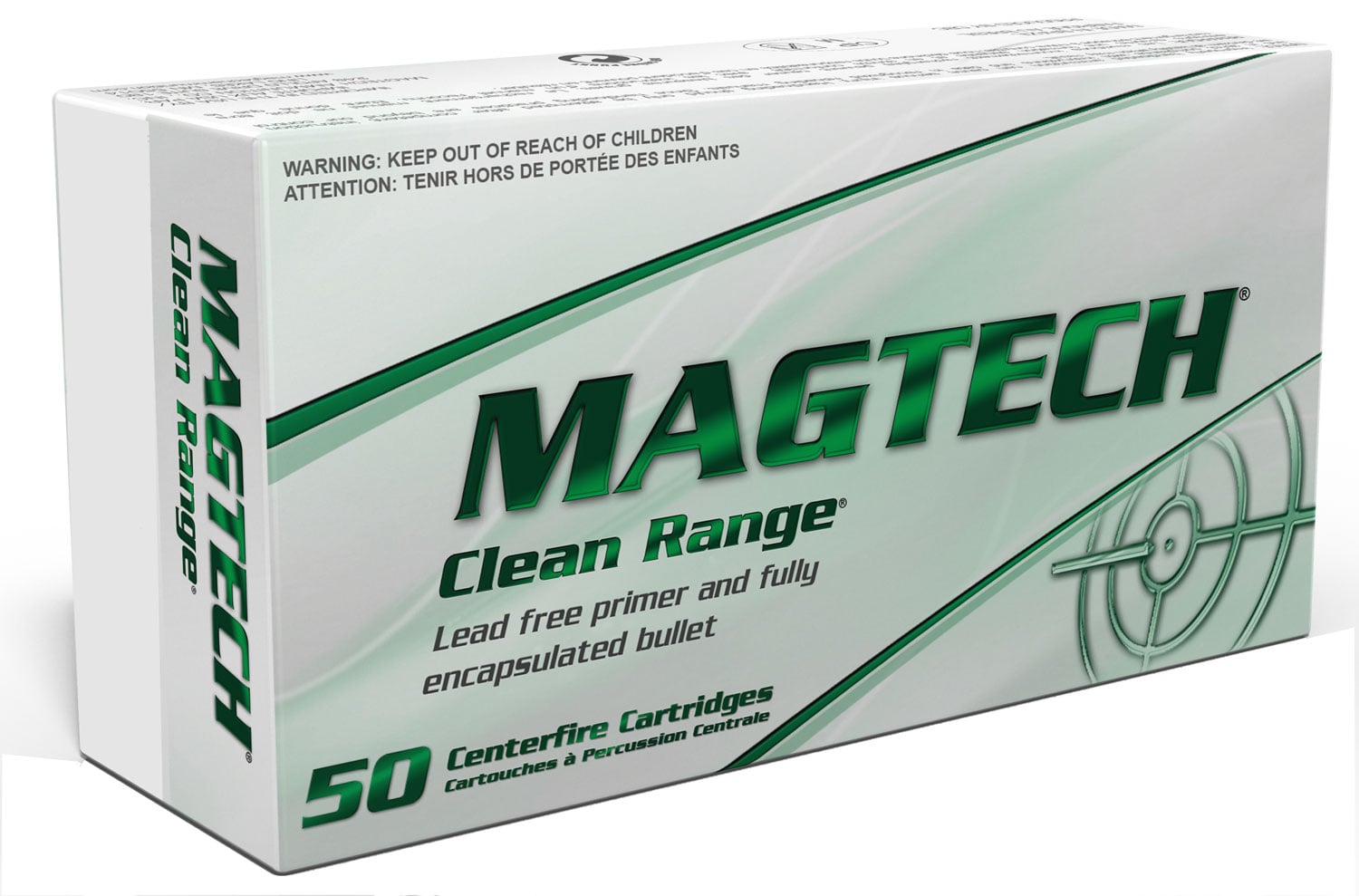 Magtech CR40A Clean Range 40S&W 180gr Fully Encapsulated Bullet Flat 50 Per Box/20 Case - No Credit Card Fees - Low, flat rate shipping