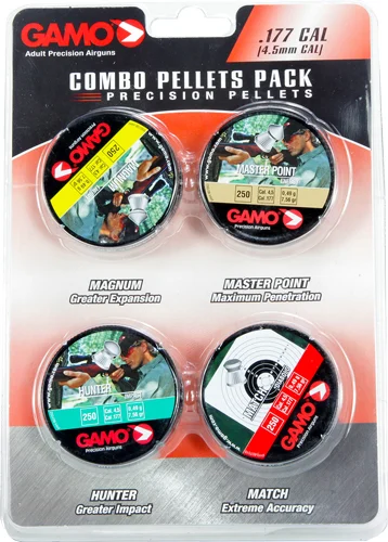 GAMO COMBO ASSORT 177 CAL. - MATCH HUNTER MAG MP PELLET