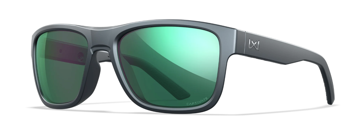 WILEY X Ovation Captivate Polycarbonate Dark Gray/Green Mirror
