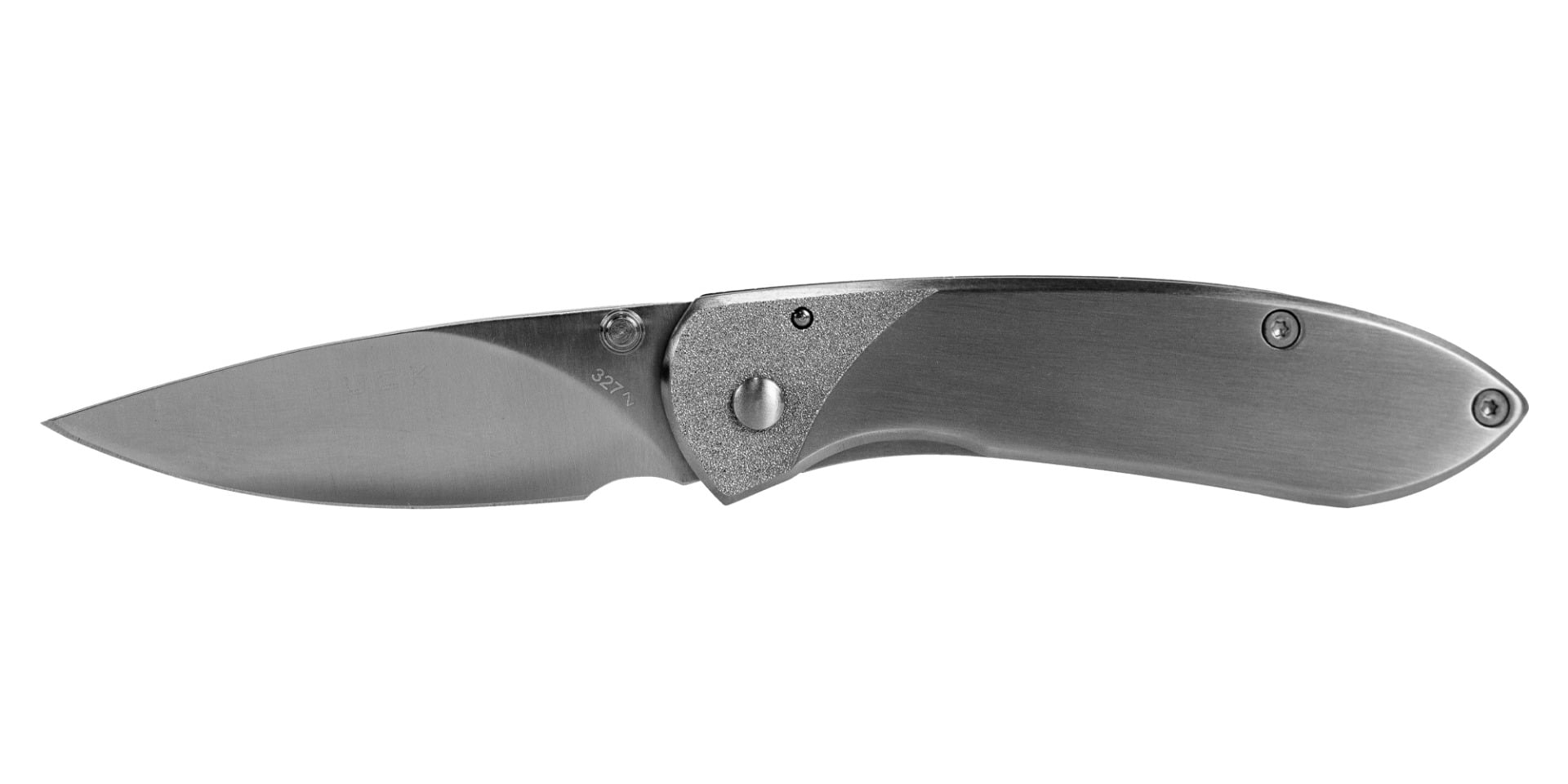 Buck 327 Nobleman Folding Drop Point Knife, Gray - 0327SSS-C