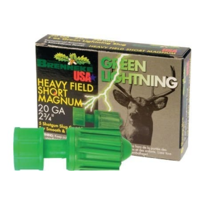 Brenneke SL202HFSGL Green Lightning 20 Gauge 2.75\" Slug 1 oz - 5sh Box