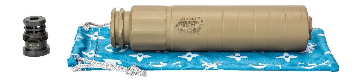 Griffin Armament Explorr 7.62mm Silencer FDE