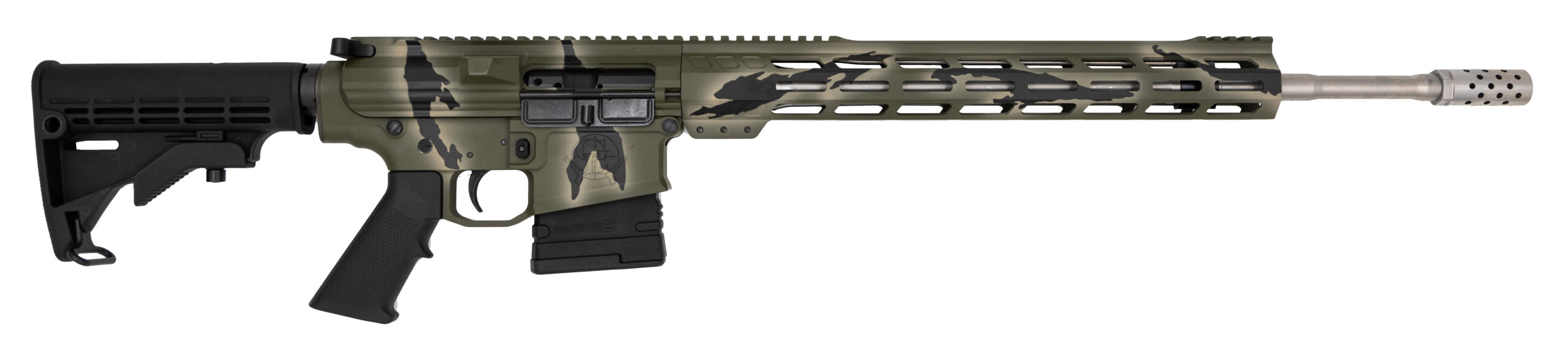 GLFA AR-10 6.5 Creedmoor Rifle 20" Green Camo