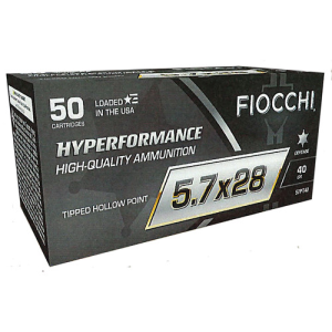 FIOCCHI Hyperformance 5.7x28mm 40gr THP Ammunition | 50 Rounds