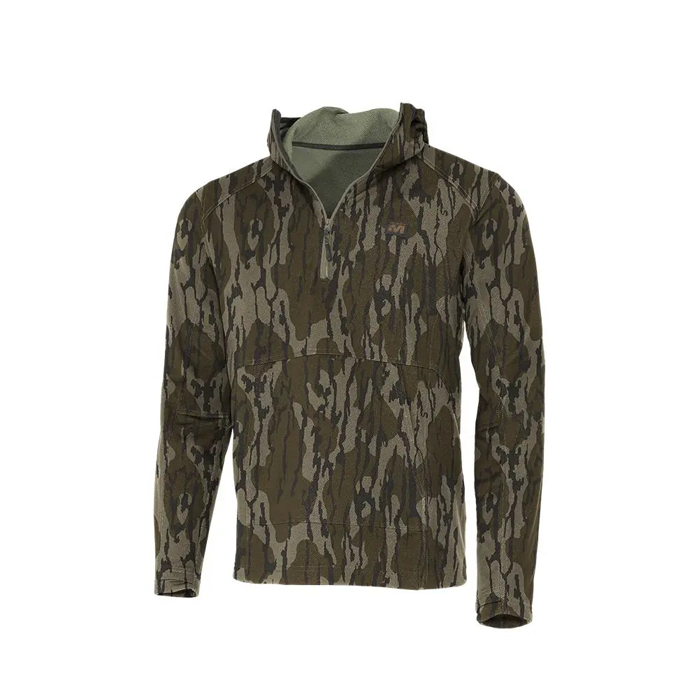 Muddy DV8 Quest Midweight Quarter Zip Hoodie Mossy Oak Bottomland 2XL