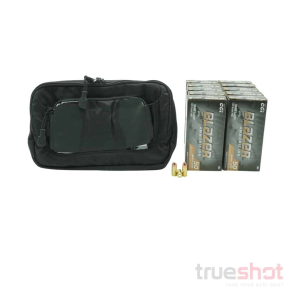 BUNDLE DEAL: Black Vertx Socp Tactical Fanny Pack and 500 Rounds of Ammo - CCI 9mm 115 Grain