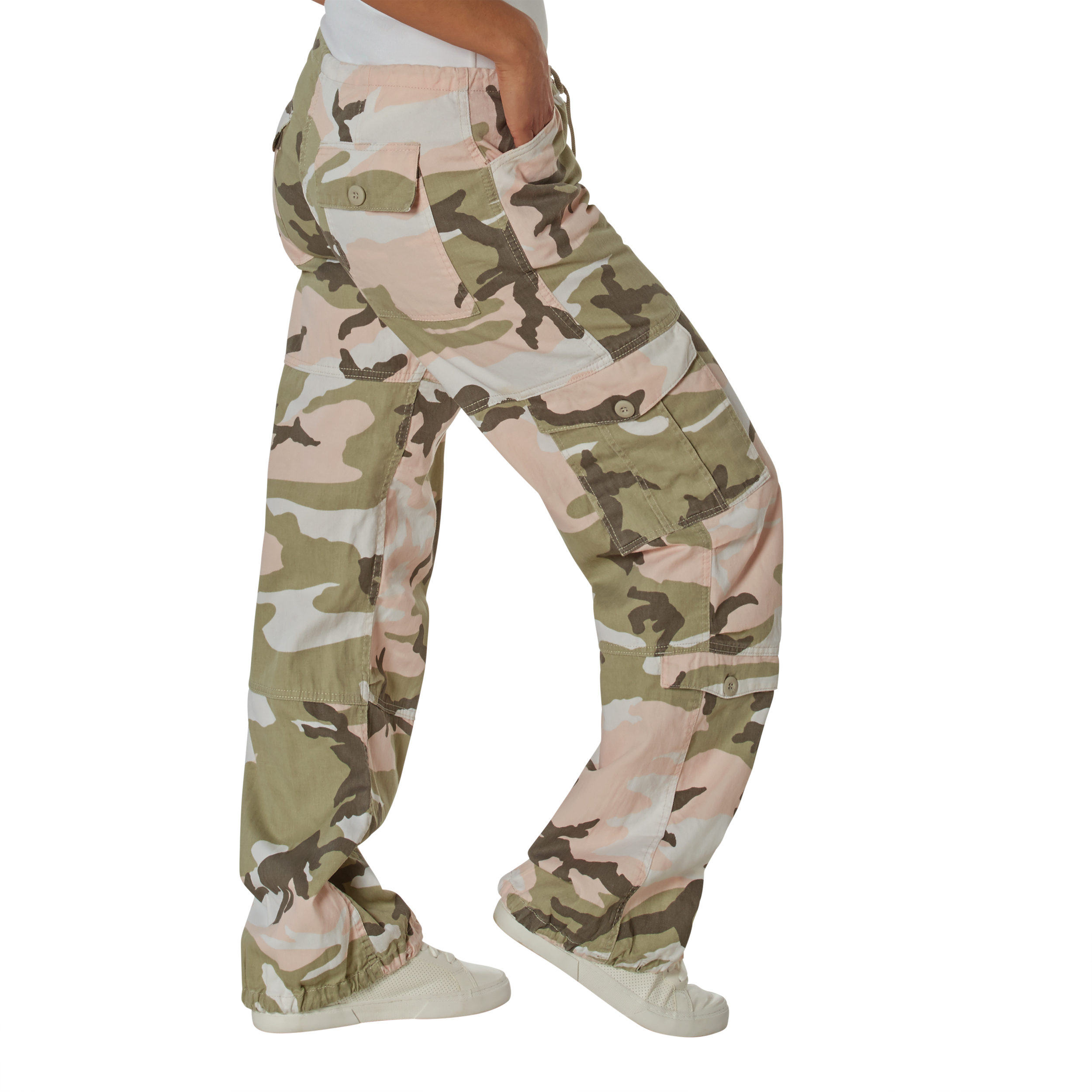 Rothco Womens Vintage Paratrooper Fatigue Pants - Subdued Pink Camo, X-Small