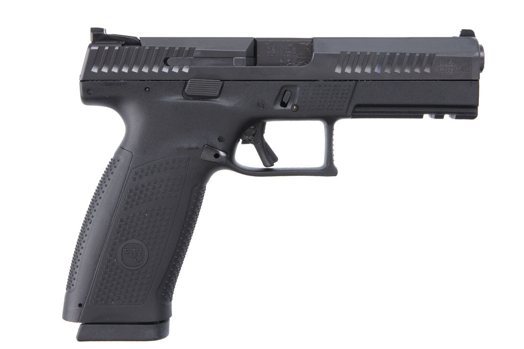 CZ P-10 F 9MM BLK 10+1 4.5" REVERSIBLE MAG CATCH