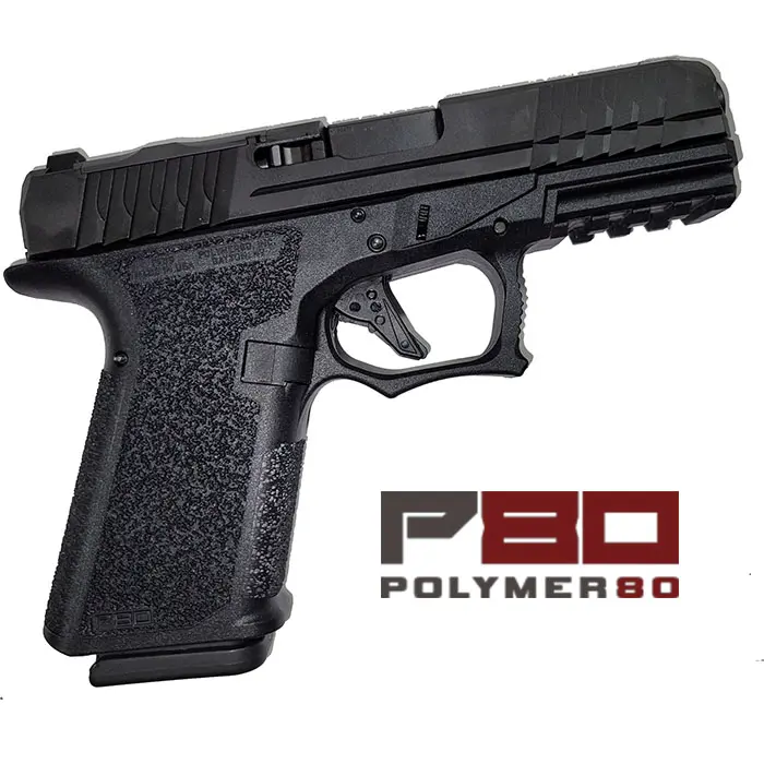 P80 Compact 9MM 4 inch barrel 15 rounds Black Optic Cut Slide/Black Frame