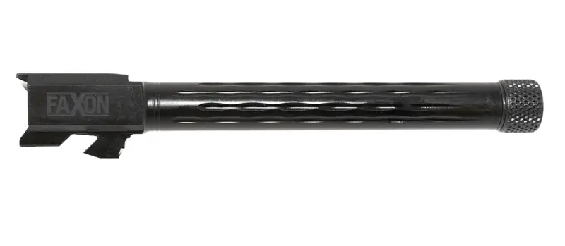 Faxon Firearms GB910N34LGQT Match Series 9mm Luger 5.75" Fluted Threaded Black Nitride Stainless Steel, Fits Glock 34 Gen2-4