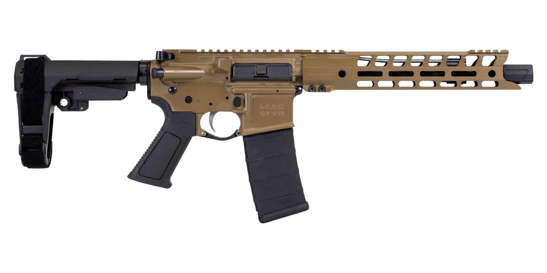 Lead Star Arms Grunt Pistol - 10.5" 5.56 NATO w/ 11" Handguard (Coyote)