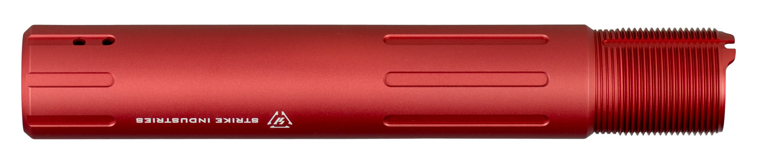 Strike Industries AR Carbine Pistol Buffer Tube, Red - ARCARPRESLICKRED