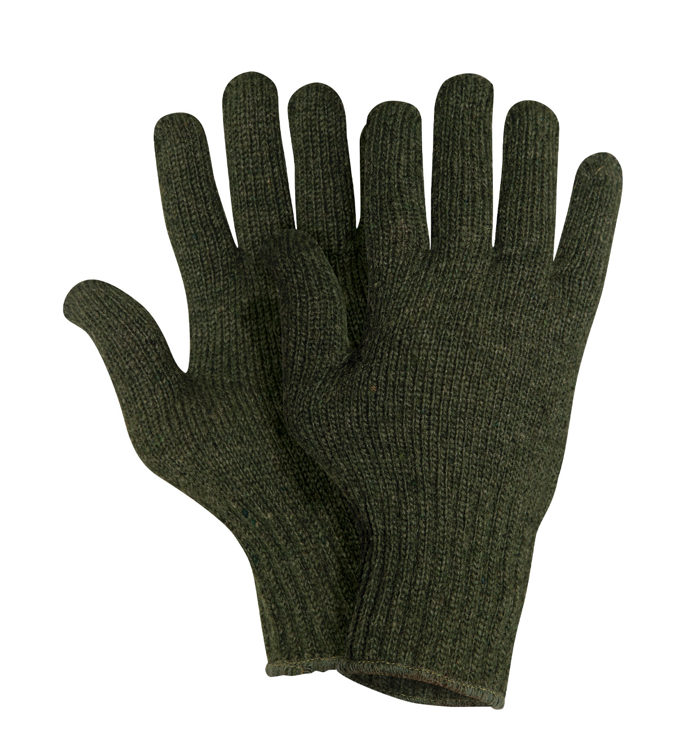 Rothco Wool Glove Liners - Unstamped, Olive Drab, Large