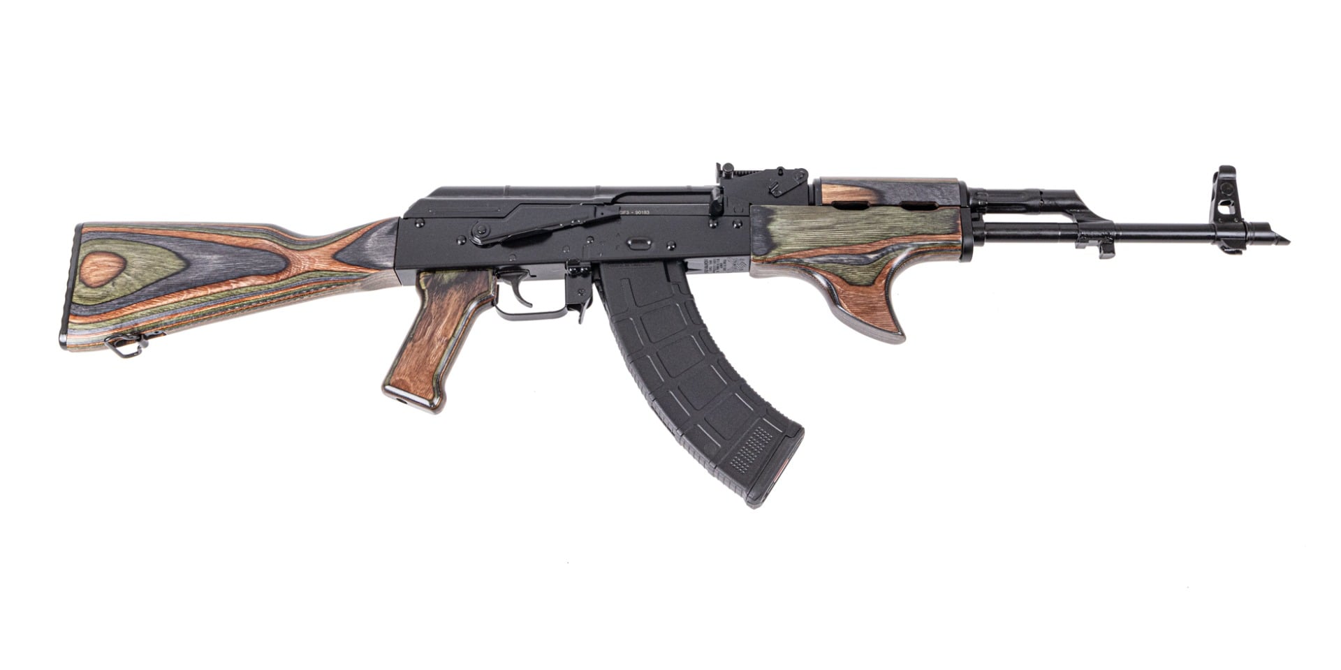 PSA AK-47 GF3 FORGED RIFLE WITH SHARKFIN, "VOODOO"