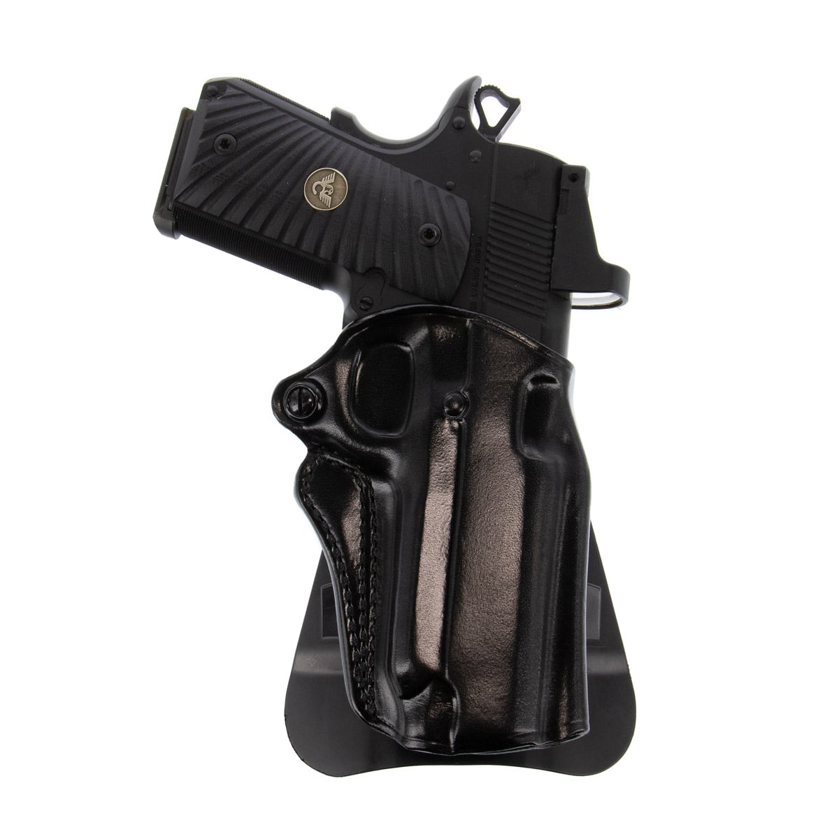 Galco Speed Master 2.0 Springfield Hellcat OWB Holster RH - Black Leather, Premium Protection and Comfortable Open Carry - SM2-892RB