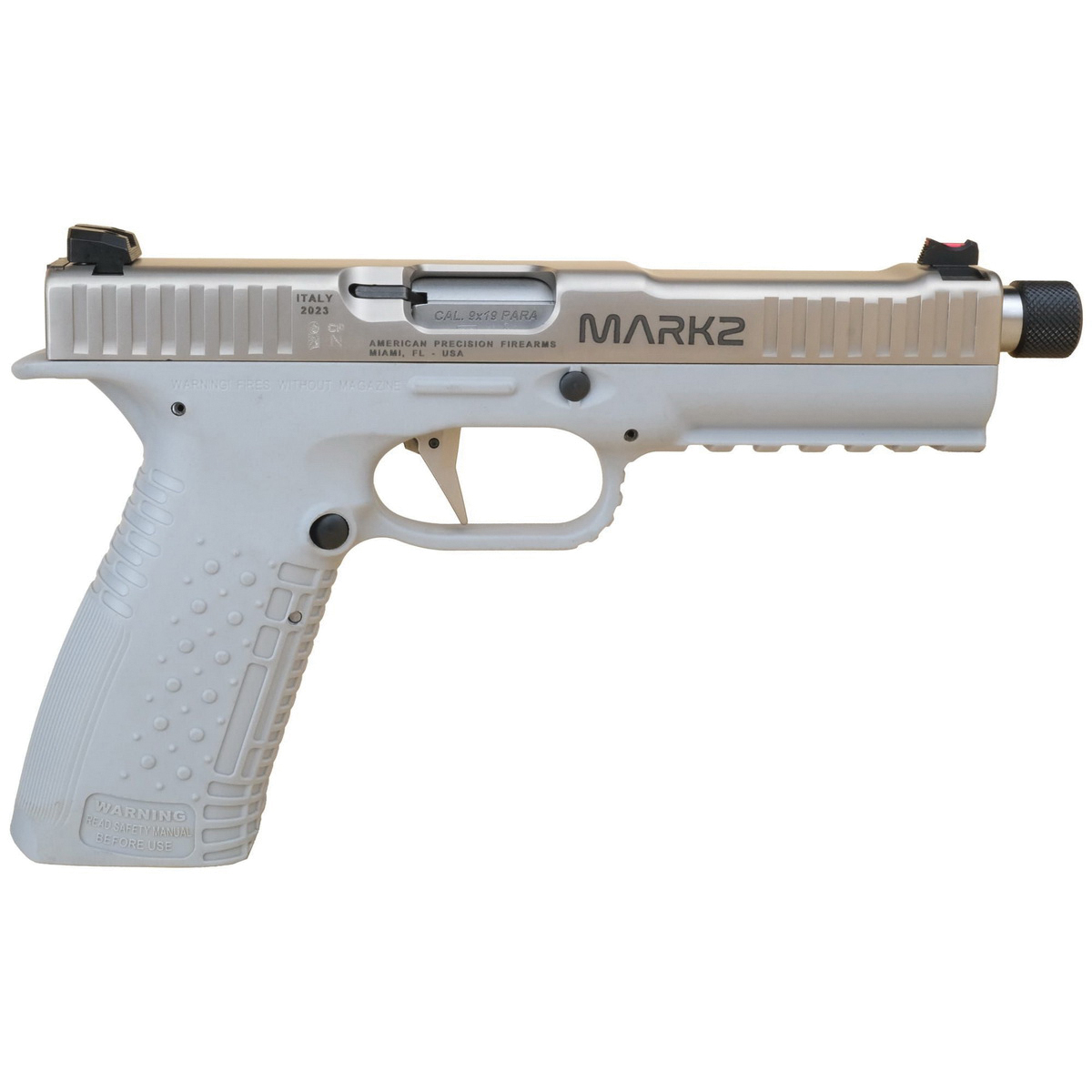 American Precision Firearms Strike One Mark II 9mm 5" 17rds, Silver