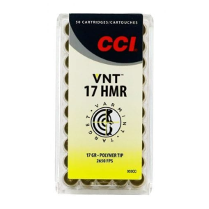 CCI 923CC Varmint VNT 17 HMR 17 gr Varmint Tipped - 125rd Box
