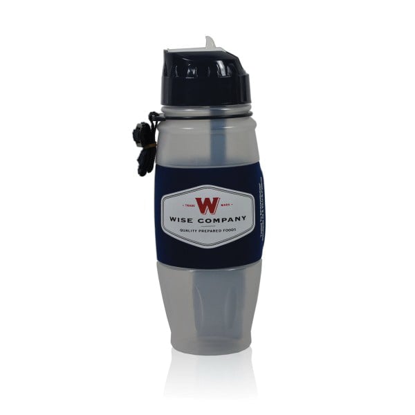 Wise Food Seychelle Water Filtration Bottle, 28 oz, Gray/Black - 8000