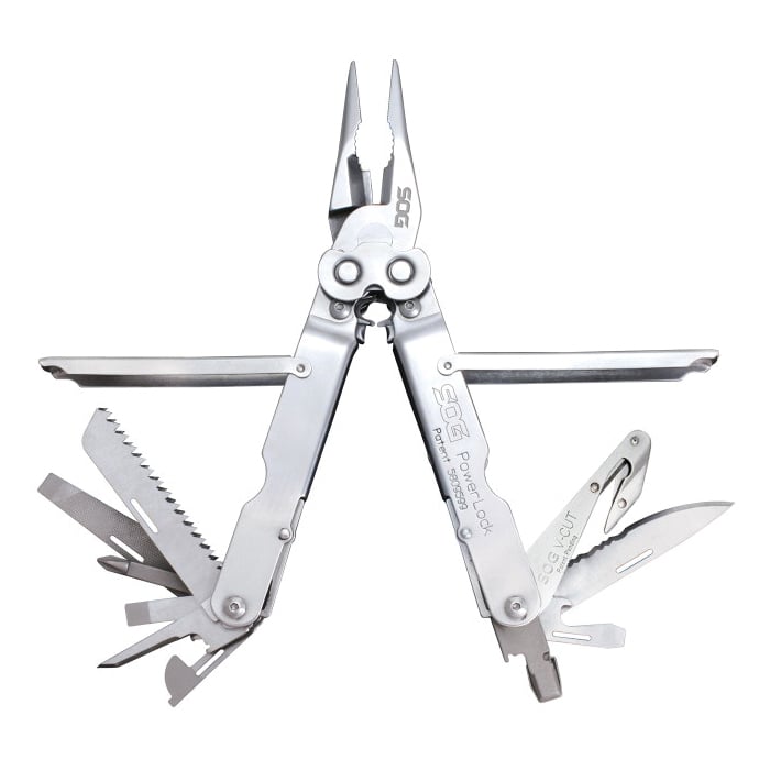SOG Knives PowerLock Knife, Polished - SOGS62N-CP