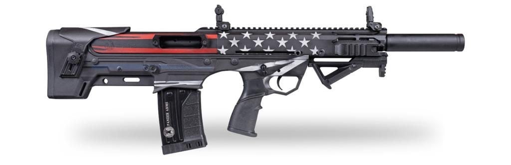 Panzer EGX500 12 Gauge Bullpup 12 Gauge 18.5" 5rd, Distressed Black US Flag Cerakote - PAEGX500BSDBUSFC