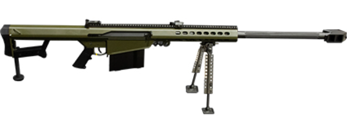 BARRETT 82A1 29" 50BMG 10rd Semi-Auto Rifle, OD Green