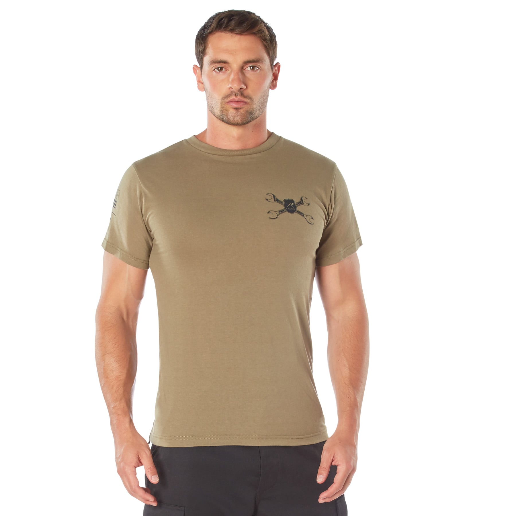 Rothco American Strength T-Shirt - Coyote Brown, X-Large
