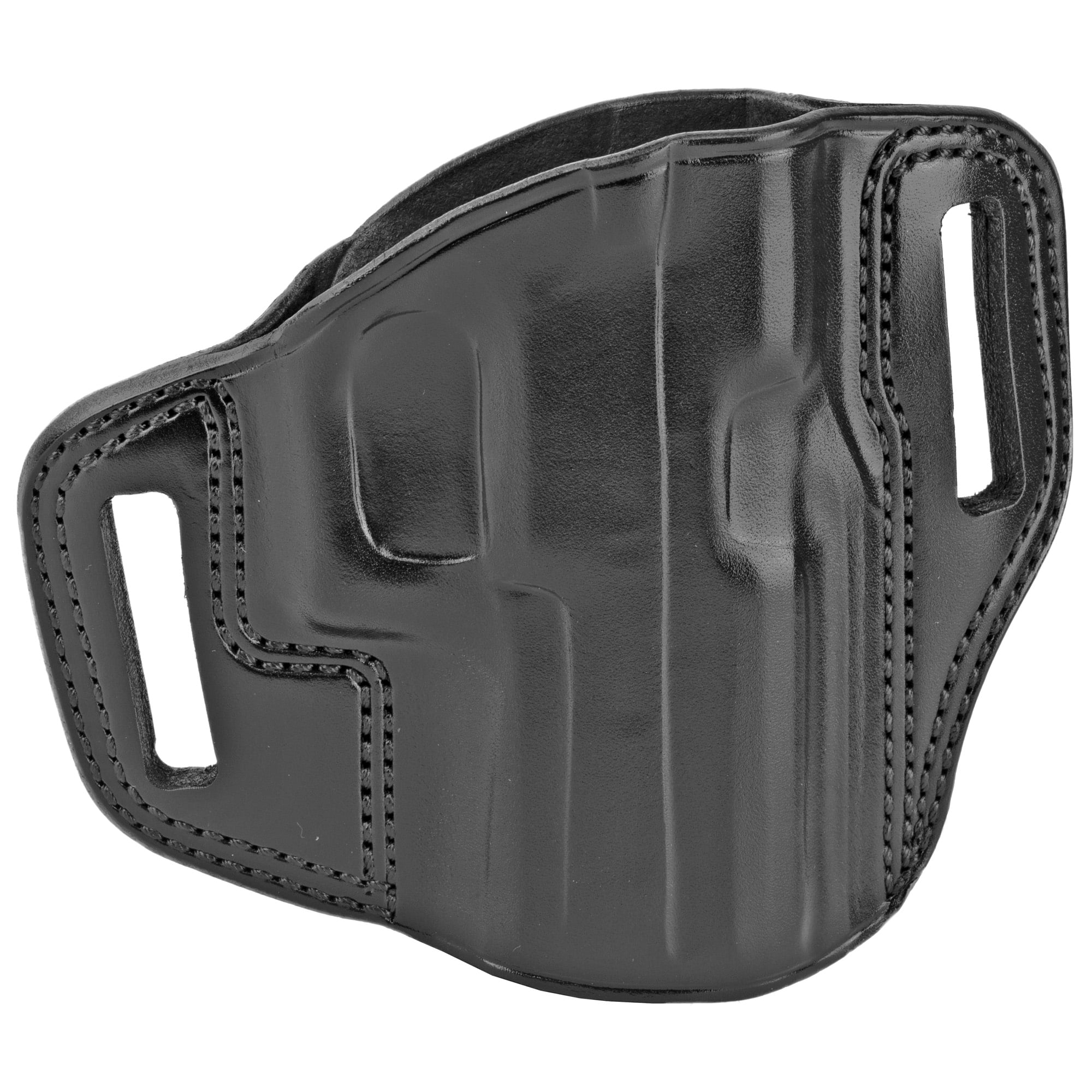 Galco Combat Master Belt Holster, Fits Sig Sauer P320C 9/40, Right Hand, Black Leather