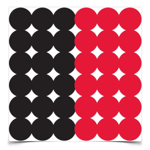Birchwood-Casey Birchwood Casey Dirty Bird Repair Pasters 1" Red and Black 432/ct