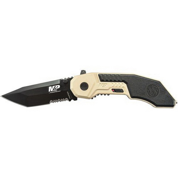 Smith & Wesson M&P Assisted Folding Knife Tanto, Tan - SWMP3BSDCP