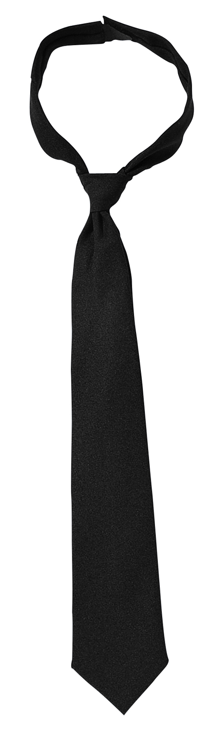 Rothco Police Issue Hook N Loop Neckties - Black, 18 In