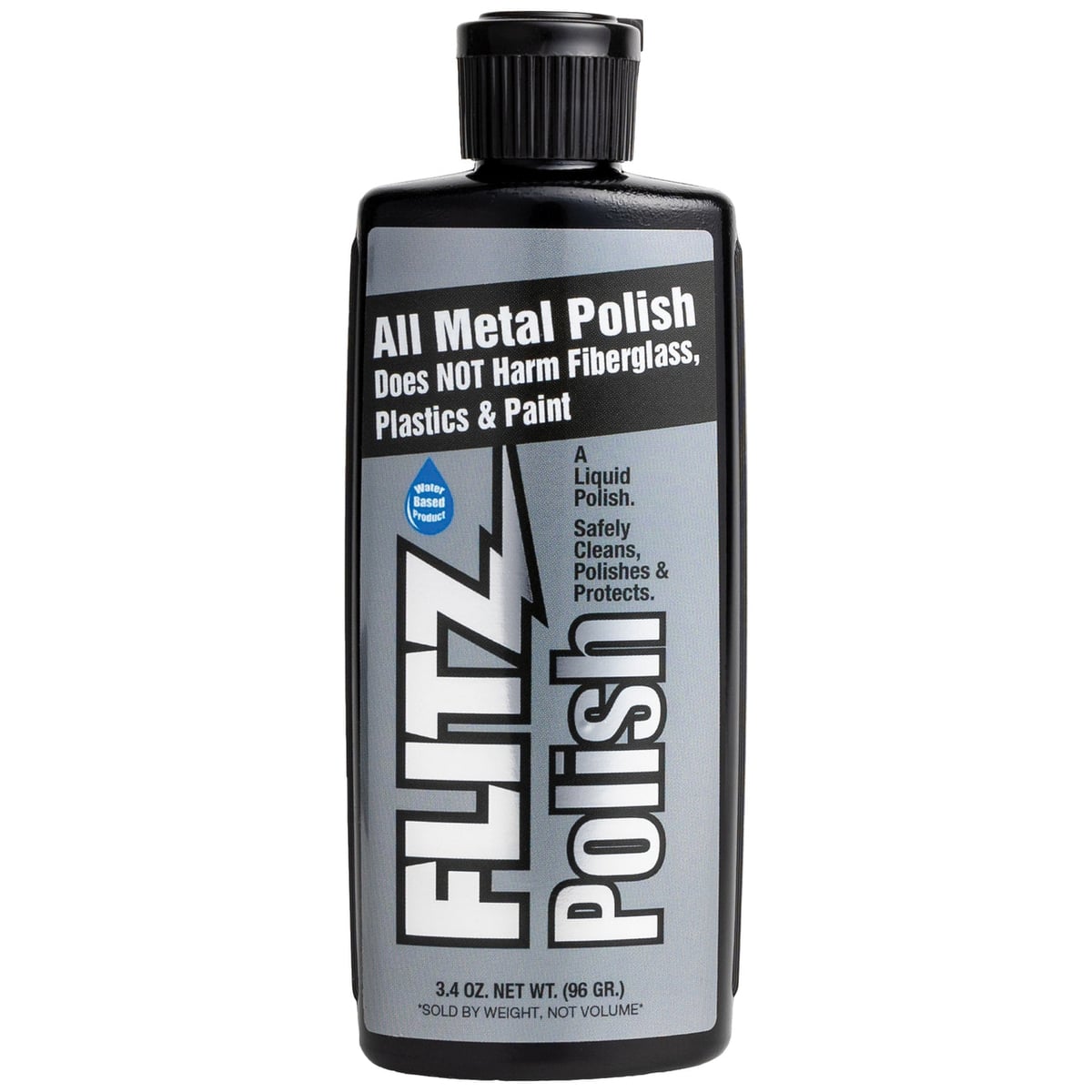 Flitz Liquid Metal Polish, 3.40 oz Bottle