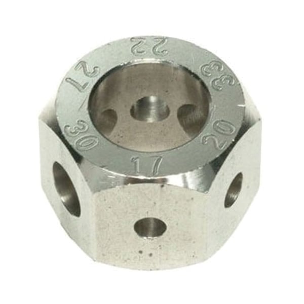 Sinclair International .22 Cal/6mm/.25 Cal/6.5mm/7mm/.30 Cal Hex Style Bullet Comparator