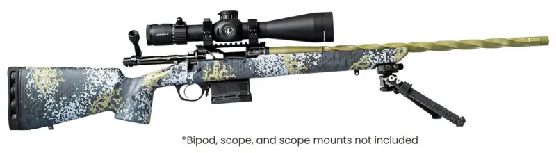 Horizon Firearms RF008S222416C13 Venatic 2023 22 Creedmoor 24" Spiral Fluted Threaded Barrel, Drilled Tapped Receiver, Iota EKO X Carbon Fiber Stock