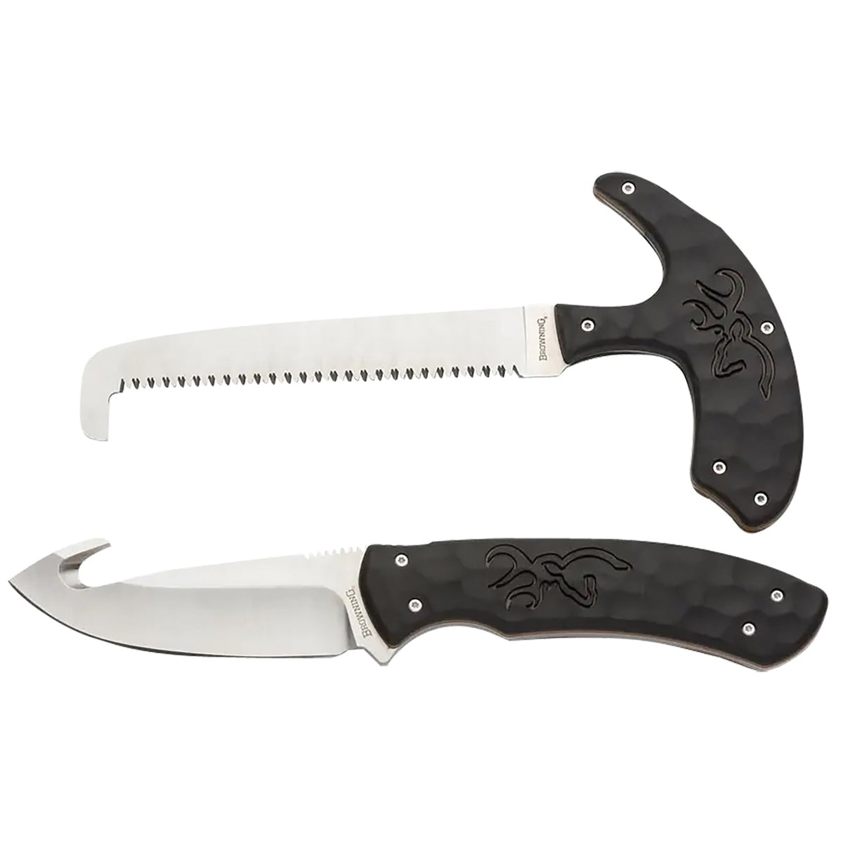 Browning Primal Combo Knife Combo Drop Point/Gut Hook/Skinner/Saw Black - Multi-Function - 3220420