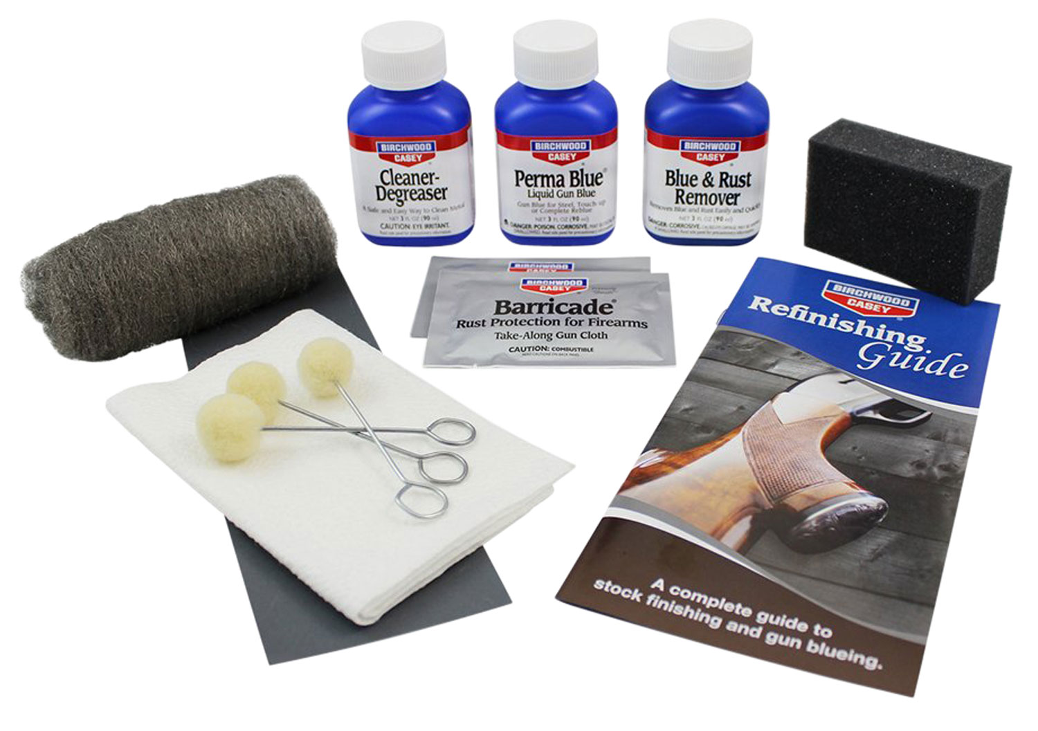 Birchwood Casey Complete Perma Blue Gun Blue Paste Kit, Blue - 13701