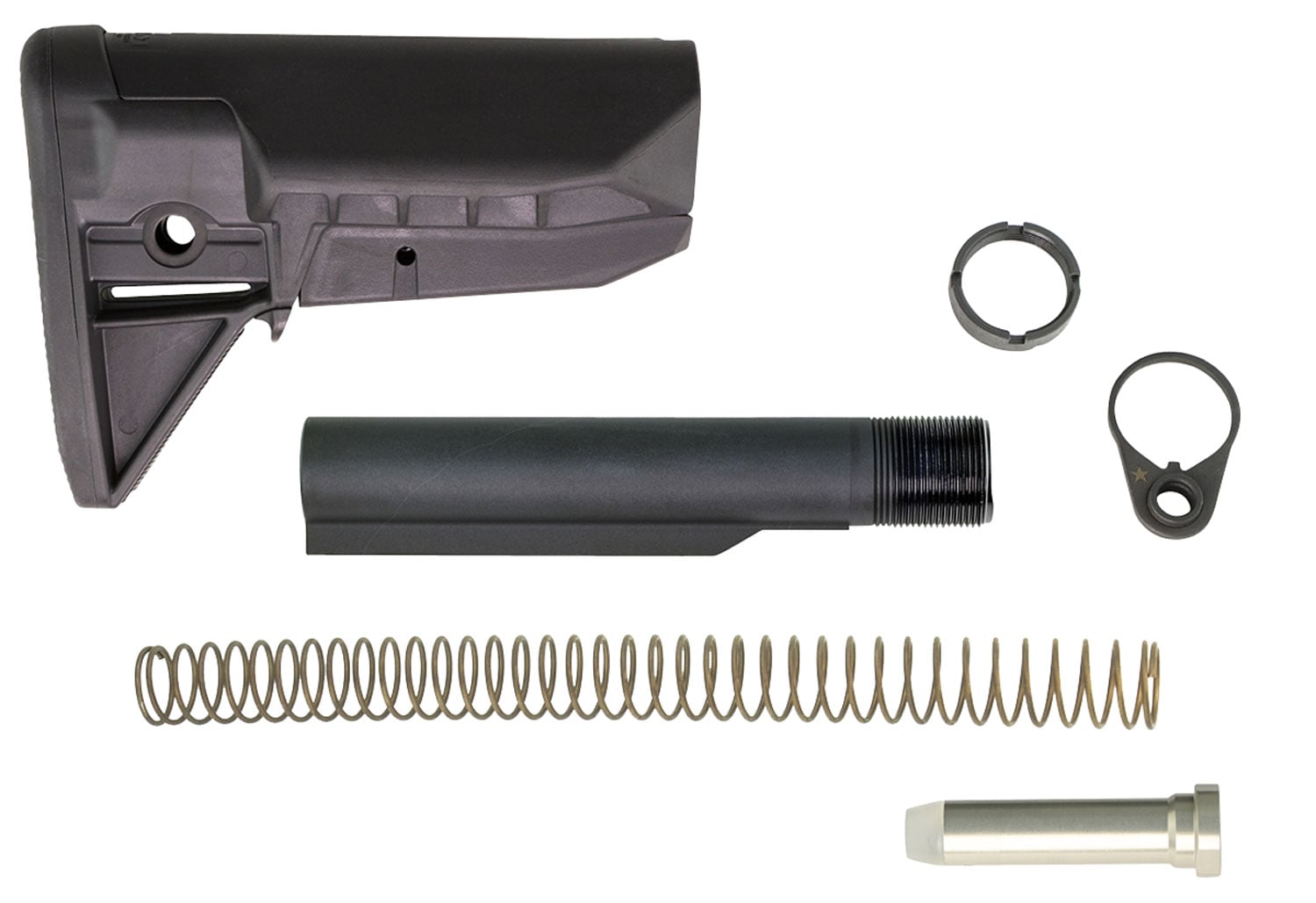 Bravo Company Mfg Mod 0 Stock Kit, Black - GFSKMOD0SPMD