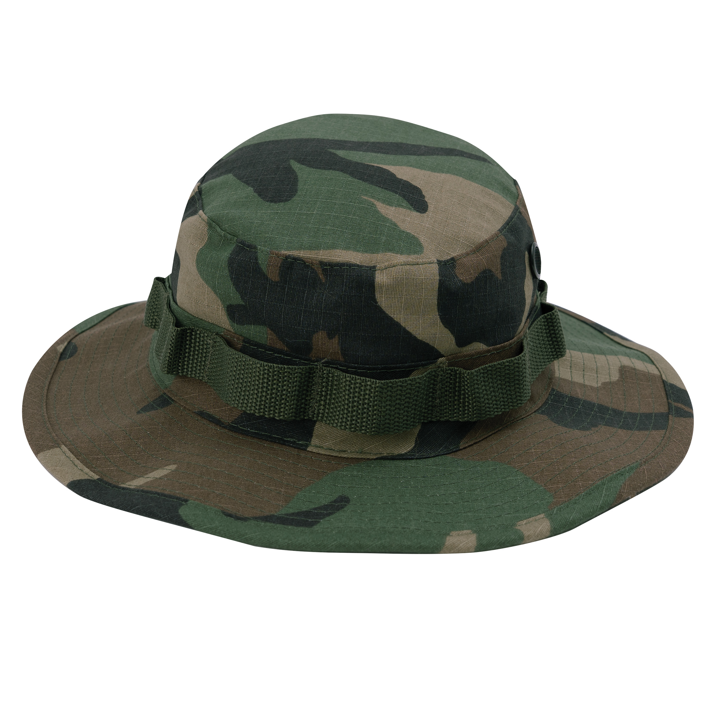 Rothco 100 Cotton Rip-Stop Boonie Hat - Woodland Camo, Head Size 7 1-2